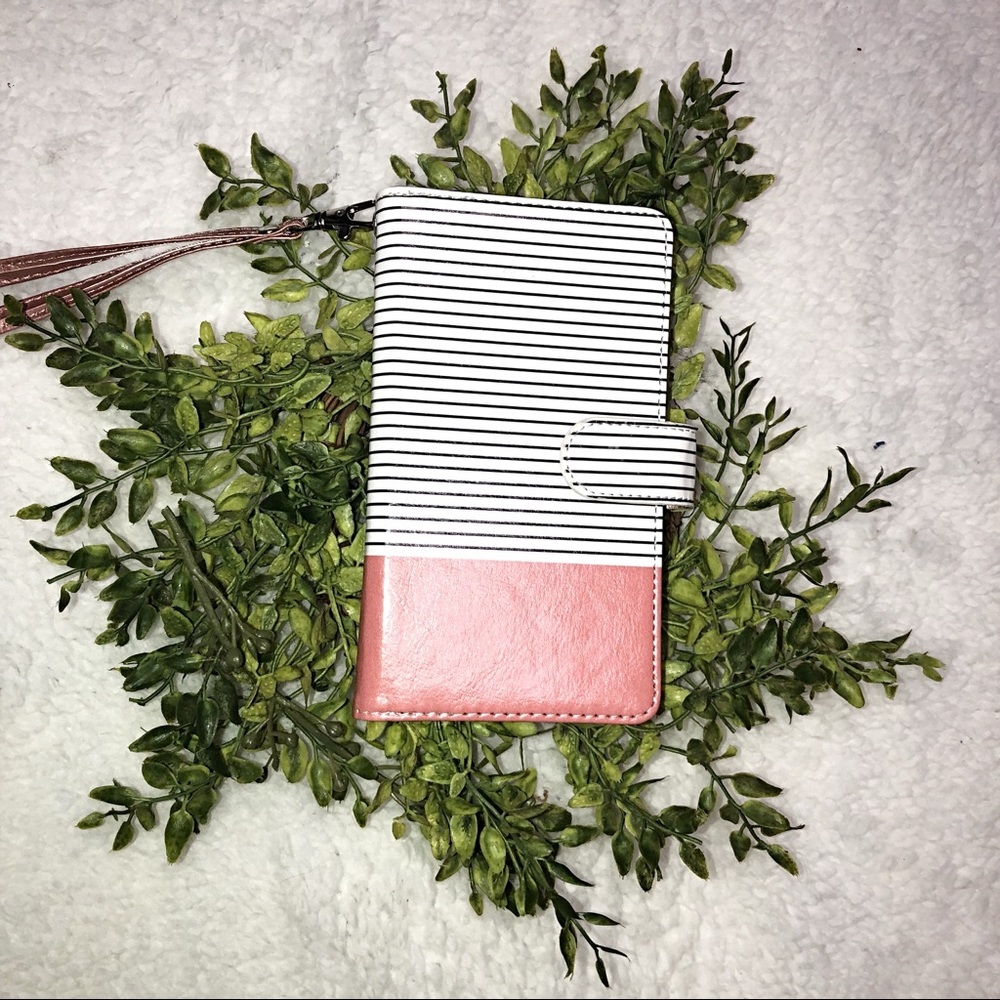 Wallet Phone Case with Wrist Strap